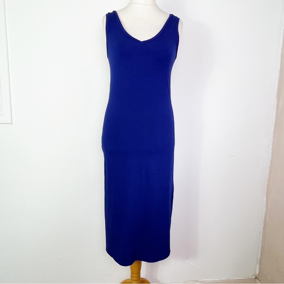 Winser London Dresses & Skirts - Winser London Cobalt Blue Sleeveless Strappy Jersey Midi Dress UK Size S